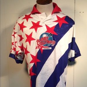 Men’s Planet Hollywood London Polo golf shirt size medium